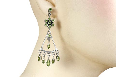 SKU 814 unique Peridot Earrings Jewelry