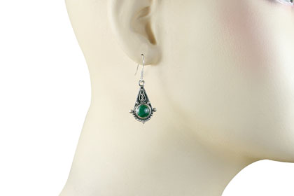 SKU 818 unique Malachite Earrings Jewelry
