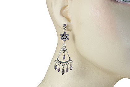 SKU 823 unique Amethyst Earrings Jewelry