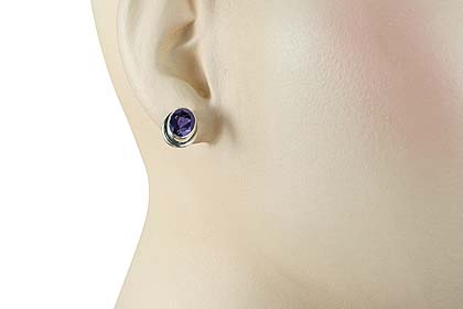 SKU 848 unique Iolite Earrings Jewelry