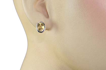 SKU 849 unique Citrine Earrings Jewelry