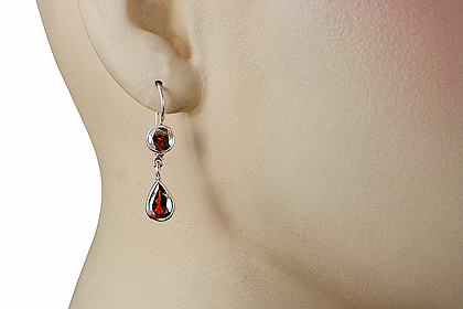 SKU 8861 unique Garnet Earrings Jewelry