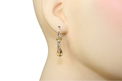 SKU 8862 unique Citrine Earrings Jewelry