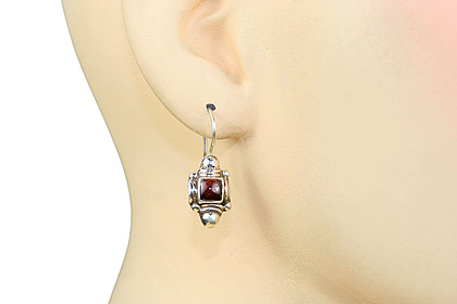 SKU 8870 unique Garnet Earrings Jewelry