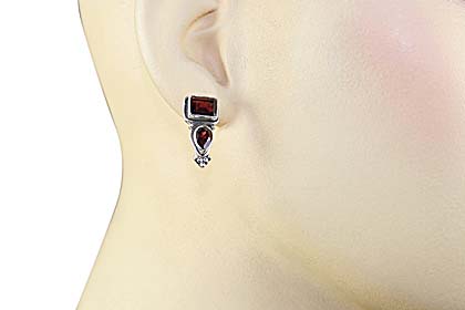 SKU 8951 unique Garnet Earrings Jewelry