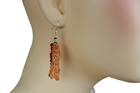 SKU 9073 unique Carnelian Earrings Jewelry