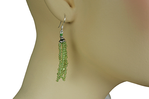 SKU 9078 unique Peridot Earrings Jewelry