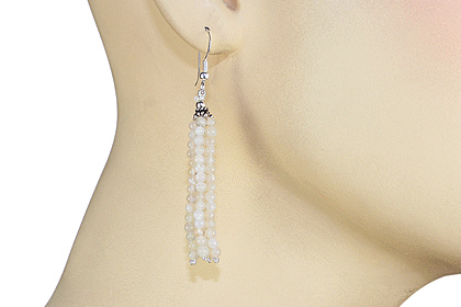 SKU 9089 unique Moonstone Earrings Jewelry