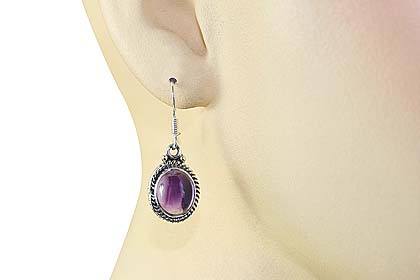 SKU 910 unique Amethyst Earrings Jewelry