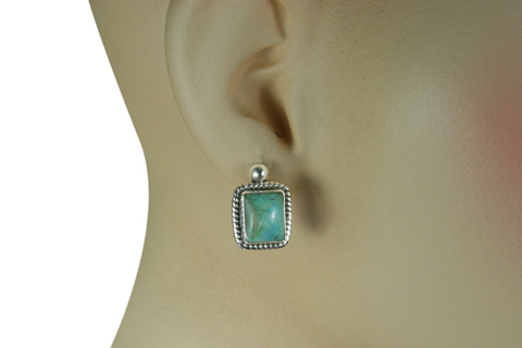 SKU 9121 unique Turquoise Earrings Jewelry