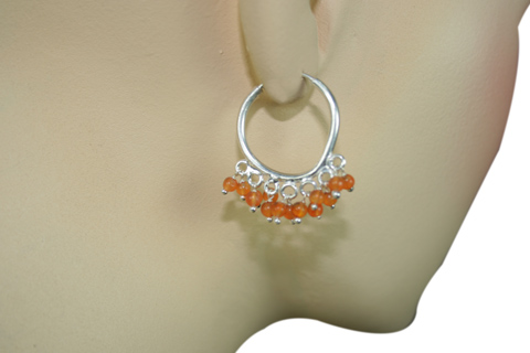 SKU 9125 unique Carnelian Earrings Jewelry