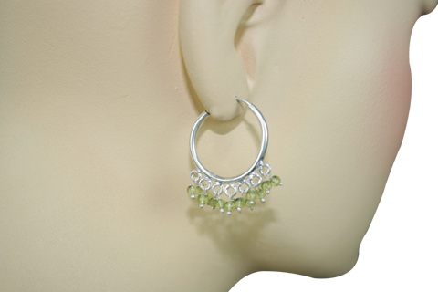SKU 9131 unique Peridot Earrings Jewelry