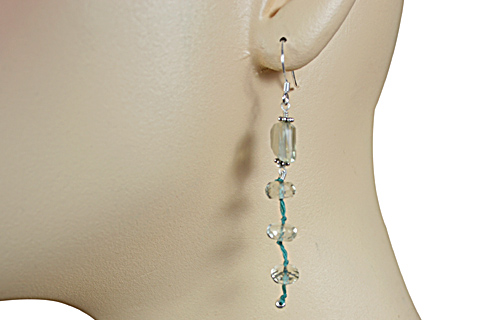SKU 9212 unique Green amethyst Earrings Jewelry