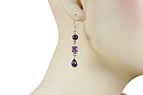 SKU 947 unique Amethyst Earrings Jewelry