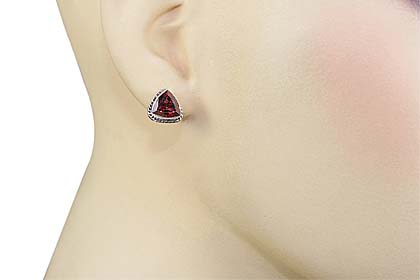 SKU 967 unique Garnet Earrings Jewelry
