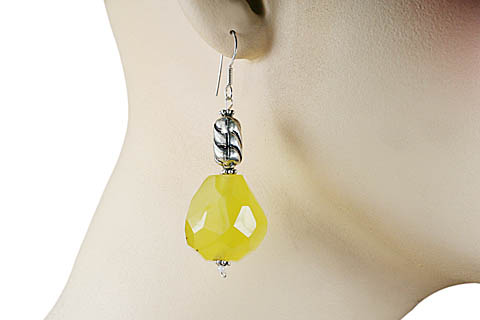 SKU 9711 unique Chalcedony Earrings Jewelry