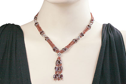 SKU 1115 unique Garnet Necklaces Jewelry