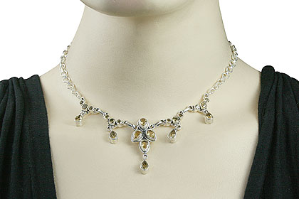 SKU 1119 unique Citrine Necklaces Jewelry