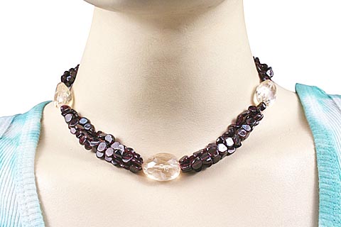 SKU 1131 unique Garnet Necklaces Jewelry