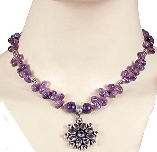 SKU 1160 unique Amethyst Necklaces Jewelry