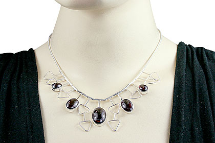 SKU 14374 unique Garnet Necklaces Jewelry