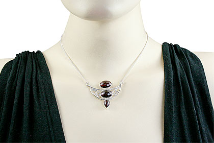 SKU 14443 unique Garnet Necklaces Jewelry