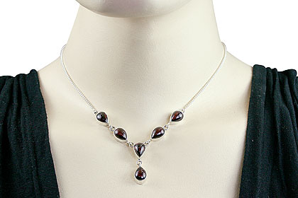 SKU 14445 unique Garnet Necklaces Jewelry