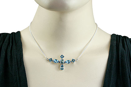 SKU 14466 unique Blue topaz Necklaces Jewelry