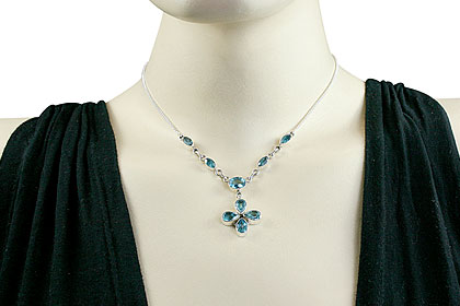 SKU 14471 unique Blue quartz Necklaces Jewelry