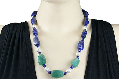 SKU 14538 unique Lapis lazuli Necklaces Jewelry