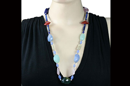 SKU 14557 unique Multi-stone Necklaces Jewelry