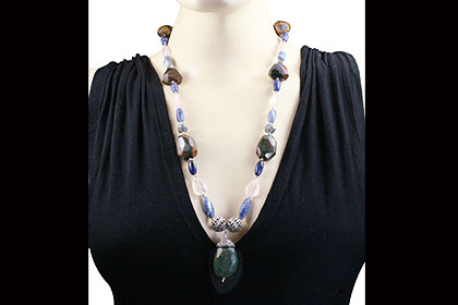 SKU 14621 unique Multi-stone Necklaces Jewelry