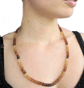 SKU 1503 unique Hessonite Necklaces Jewelry