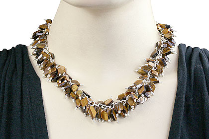 SKU 15046 unique Tiger eye Necklaces Jewelry