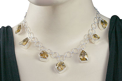 SKU 1543 unique Citrine Necklaces Jewelry