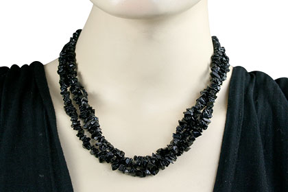SKU 16353 unique Black Spinel Necklaces Jewelry