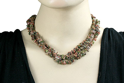 SKU 16409 unique Unakite Necklaces Jewelry