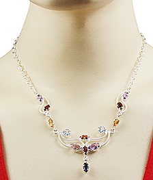 SKU 1852 unique Multi-stone Necklaces Jewelry