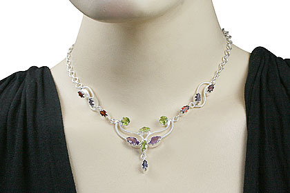SKU 1853 unique Multi-stone Necklaces Jewelry