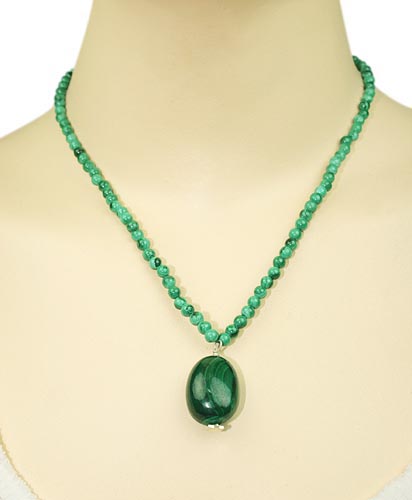 SKU 260 unique Malachite Necklaces Jewelry