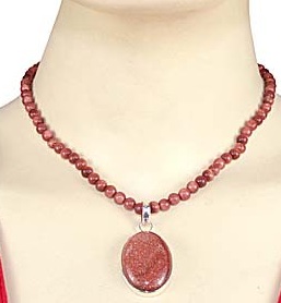 SKU 265 unique Goldstone Necklaces Jewelry