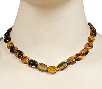 SKU 30 unique Tiger eye Necklaces Jewelry
