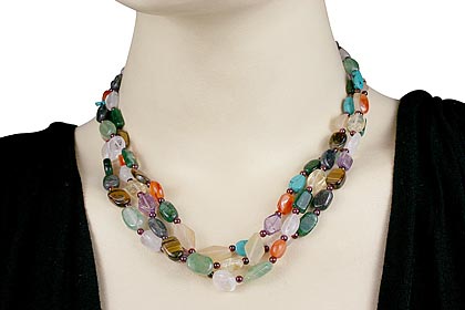 SKU 414 unique Multi-stone Necklaces Jewelry