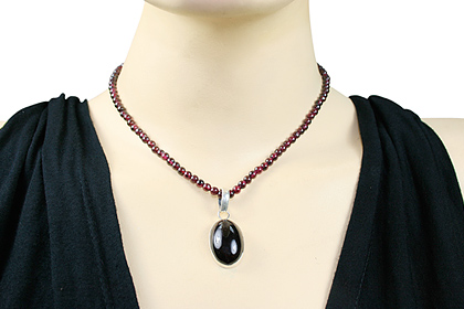 SKU 487 unique Garnet Necklaces Jewelry