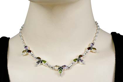 SKU 494 unique Multi-stone Necklaces Jewelry