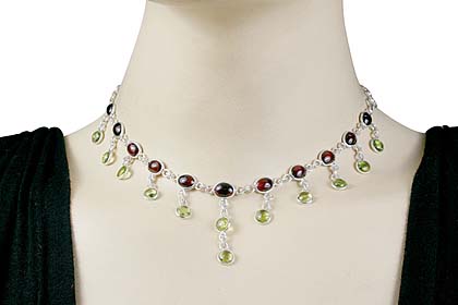 SKU 497 unique Garnet Necklaces Jewelry