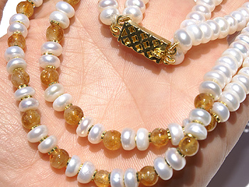 SKU 599 unique Citrine Necklaces Jewelry