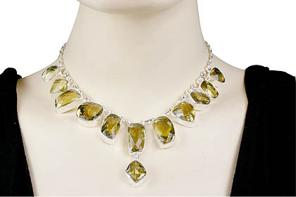 SKU 6294 unique Lemon Quartz Necklaces Jewelry