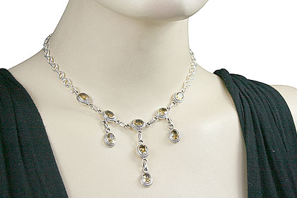 SKU 7096 unique Citrine Necklaces Jewelry