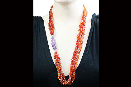 SKU 7411 unique Carnelian Necklaces Jewelry
